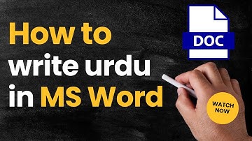 how to write urdu in ms word | easy urdu guide