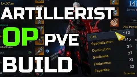 Lost Ark : OP Artillerist Build (PVE) Spec/Crit | 4 Minutes