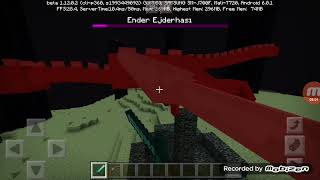 Minecraft end gidip end ejderhasıyla savaştım