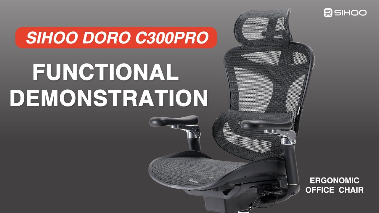 Купити Ергономічне крісло SIHOO DORO-C300 PRO BLACK 03146 в