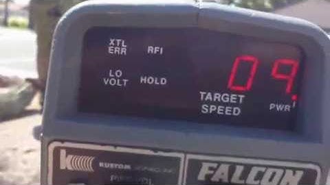 Falcon Radar Gun quick demo