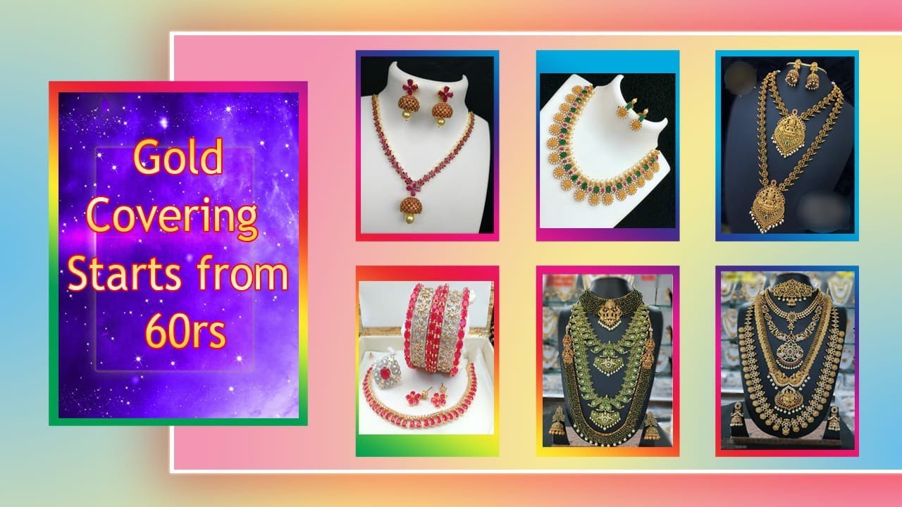 Gold Covering Jewellery Haram Bangles Chains Kalyani Covering