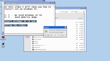 How to install IIS and host website in windows XP