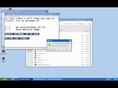 How to install IIS and host website in windows XP