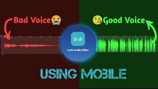 Record \u0026 Edit Your Voice Professionally || Using Mobile📱 || Master class 04 \\ Saleem Akram official