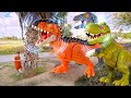 Huge Stretchy Dinosaurs in Real Life and Science Experiments for Kids