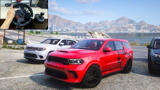 GTA 5 - 2023 Dodge Durango & Jeep Trackhawk OFFROAD CONVOY | Most Powerful SUV of the World