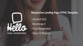 Hello - Bootstrap Landing Page HTML Template | Themeforest Website Templates and Themes