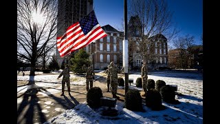 UK Army and Air Force ROTC Honor Iwo Jima Veterans with Flag Raising Ceremony