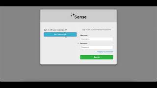 sense login