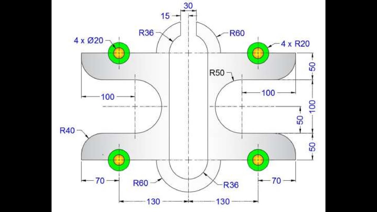 Упражнение 195 по SolidWorks 2D