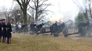 21 Gun Battery Salute To President Trump