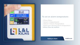 Setting an Alarm on an L&L Kiln Genesis Control