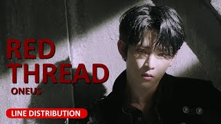 ONEUS(원어스) - Red Thread (붉은 실숀) Line Distribution (Color Coded)