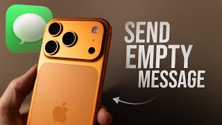 How to Send Empty Message on iPhone (tutorial)