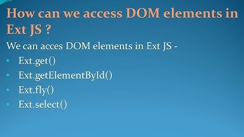 Latest ExtJS Interview Questions and Answers for freshers and experienced– Part 3