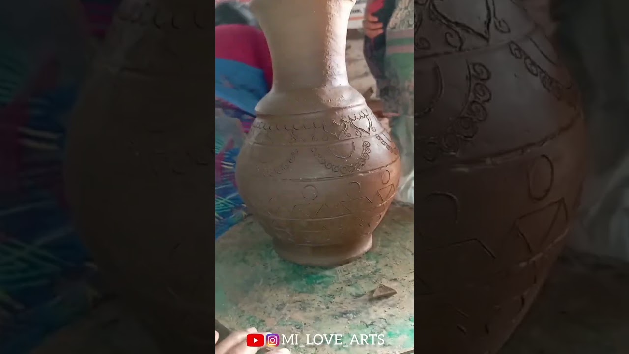 Flower vase designing 💖Pottery art 