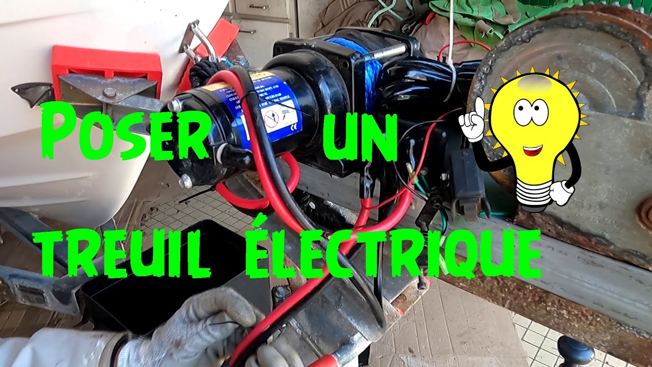 🔧 Pose d'un treuil manuel et électrique pour remorque a bateau - YouTube
