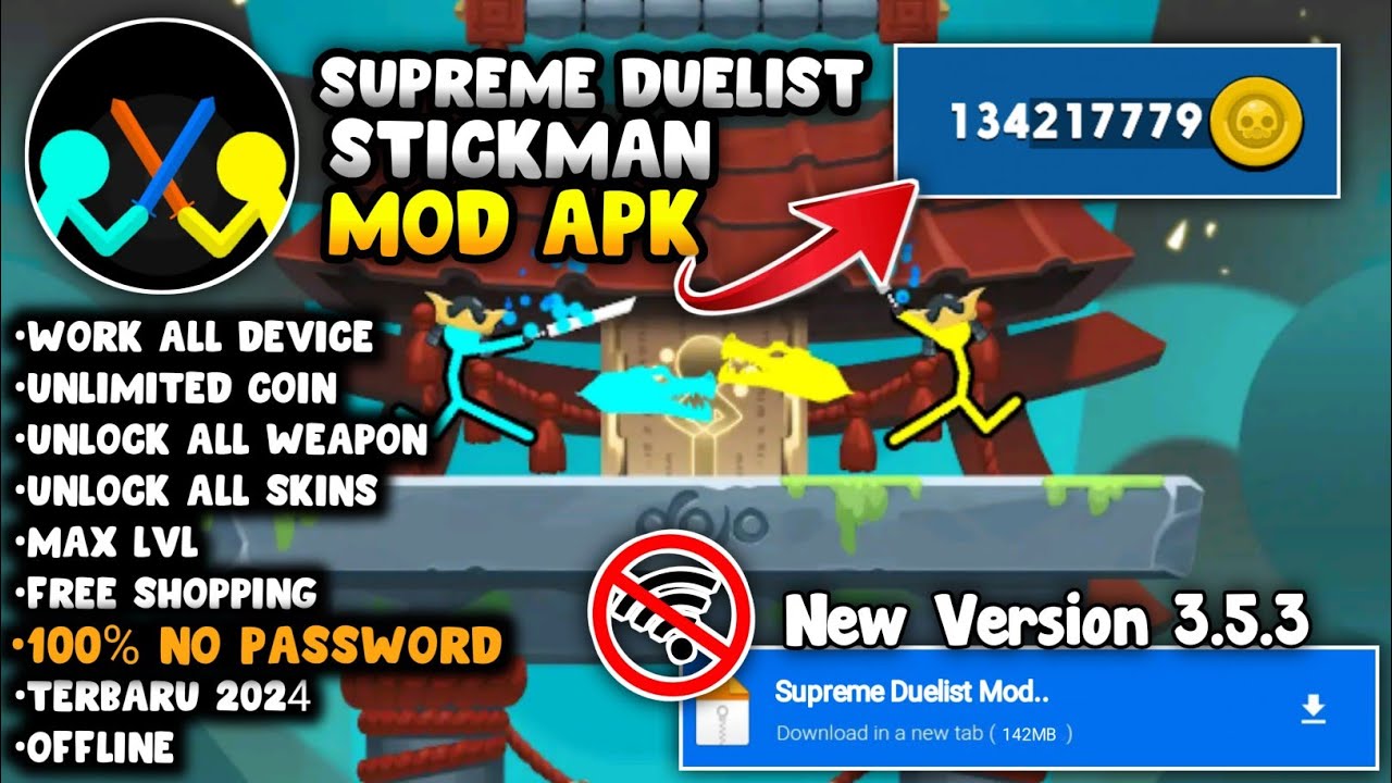 Supreme Duelist Stickman Mod Apk V3.5.3 | Supreme Duelist Stickman Mod ...