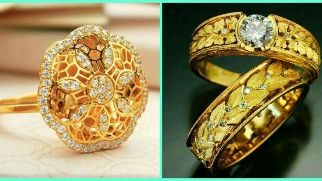 glowing skin captions Stylish gold ring design