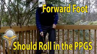 Forward Knee Flex & Foot Roll in the Peak Performance Golf Swing