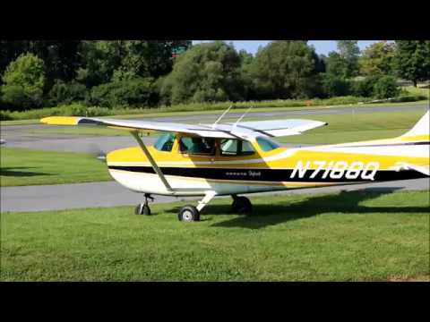 Cessna 172 Startup & Takeoff from Skaneateles Aerodrome (6B9)