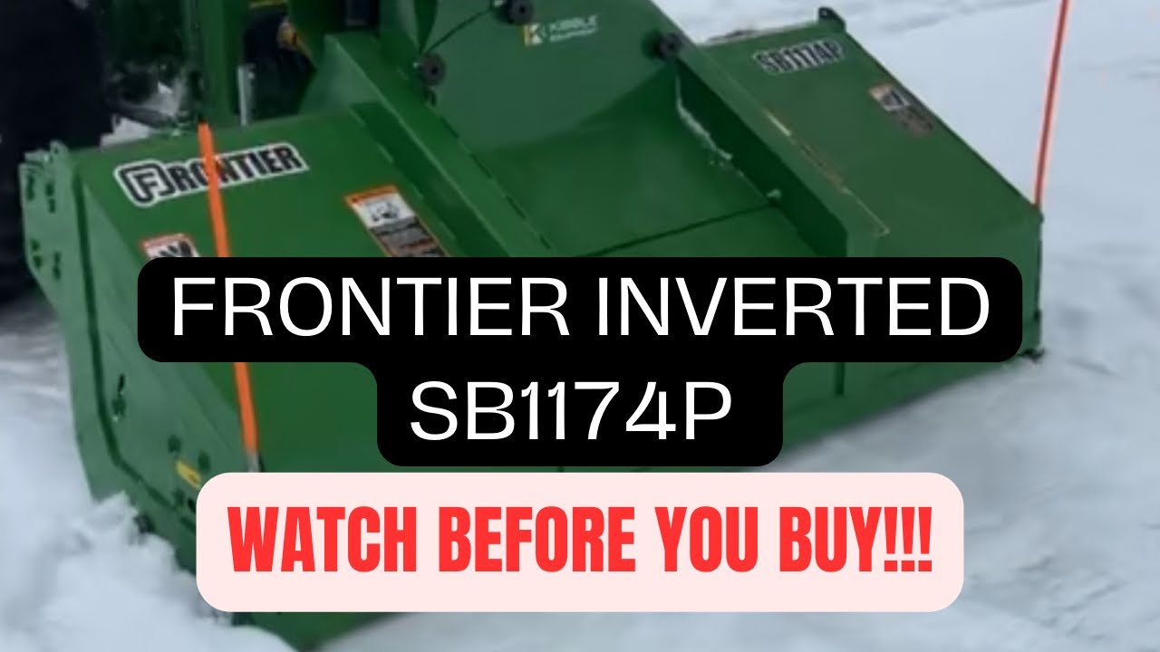 What I Wish I Knew Before I Bought the Frontier Inverted Snowblower | Critical Review (SB1174P)