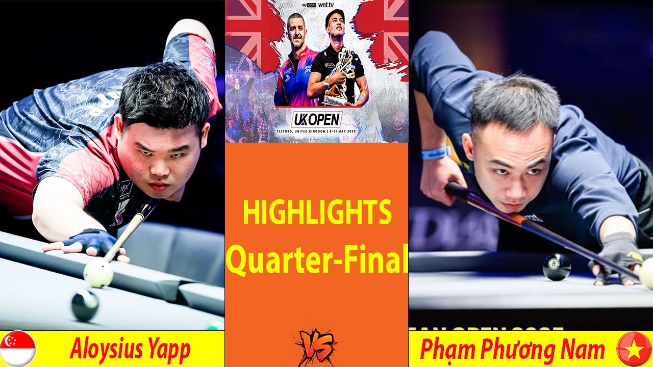 Image of video the HIGHLIGHTS Quarter-Final | Phạm Phương Nam vs Aloysius Yapp | 2025 UK OPEN POOL CHAMPIONSHIP 8
