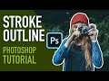 How to create a stroke outline effect in Photoshop 2020