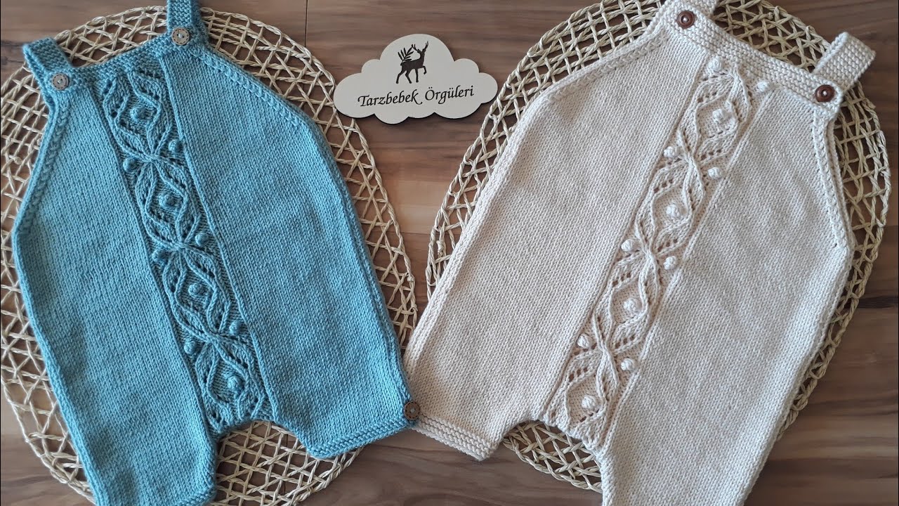 SU DAMLASI örgü bebek tulumu #örgü #handmade #pattern #elemeği