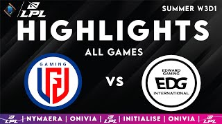 LGD vs EDG Highlights ALL GAMES LPL 2025 LGD Gaming vs EDward Gaming Legend