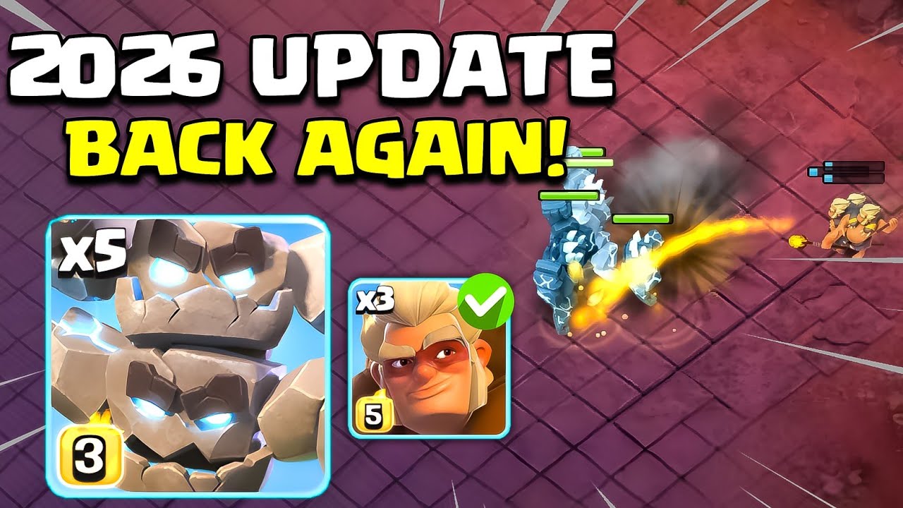 Meteor Golem + Druid TH18 Attack Strategy 2026 Update Balance Changes! in Clash of Clans