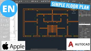 How to draw a simple Floor Plan in AutoCAD | Macintosh (MacBook)