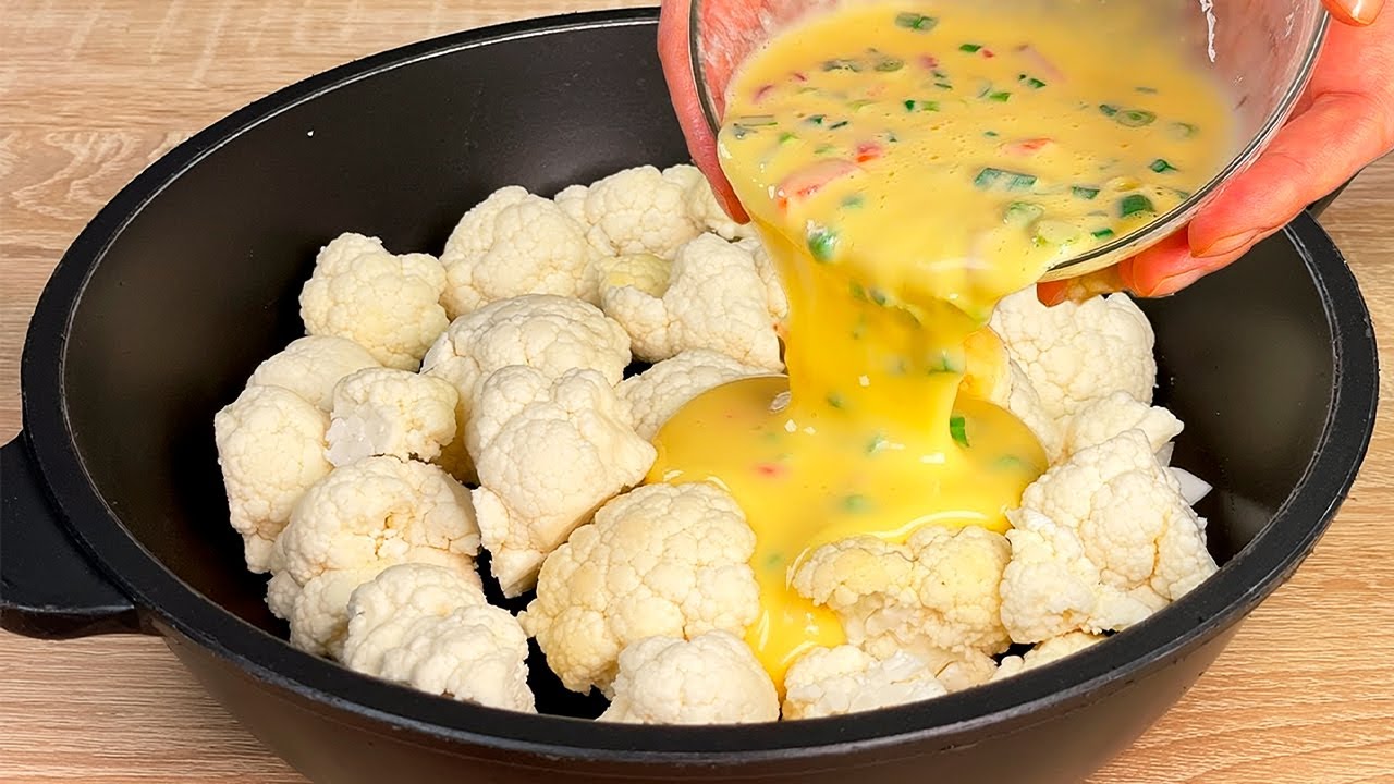 Я никогда не ела такой вкусной цветной капусты! Простой и быстрый рецепт!