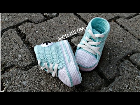 CONVERSE PATİK YAPIMI / ÖRGÜ BEBEK CONVERSE  YAPILIŞI