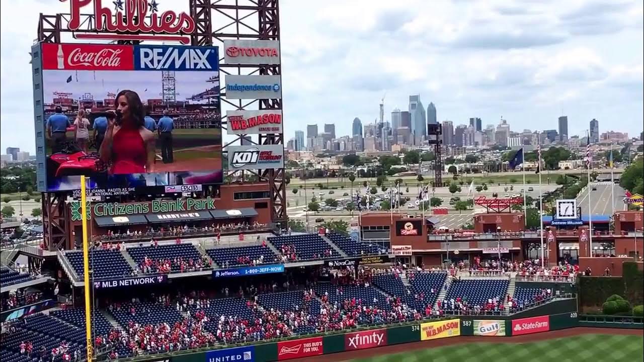 【PHI】アメリカ国歌斉唱「National Anthem」(Citizens Bank Park) [シチズンズ・バンク・パーク