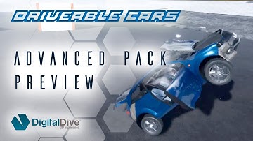 Driveable Cars: Advanced Pack Preview - drifting, car damage and deformation in Unreal Engine 4