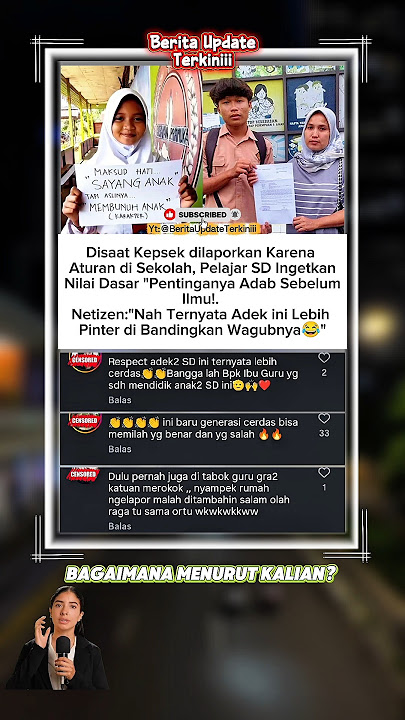 Siswa SMA Laporkan Kepsek Karena Dihukum! Tapi Pesan Anak SD Ini Malah Menampar 😢