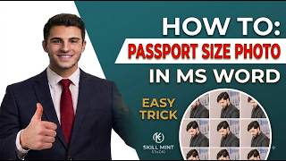 How to Make Passport Size Photo in MS Word | Easy Trick How to Make Passport Size Photo in MS Word | Easy Trick