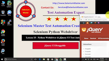 Lesson 15   Python Webdriver jQuery UI Draggable