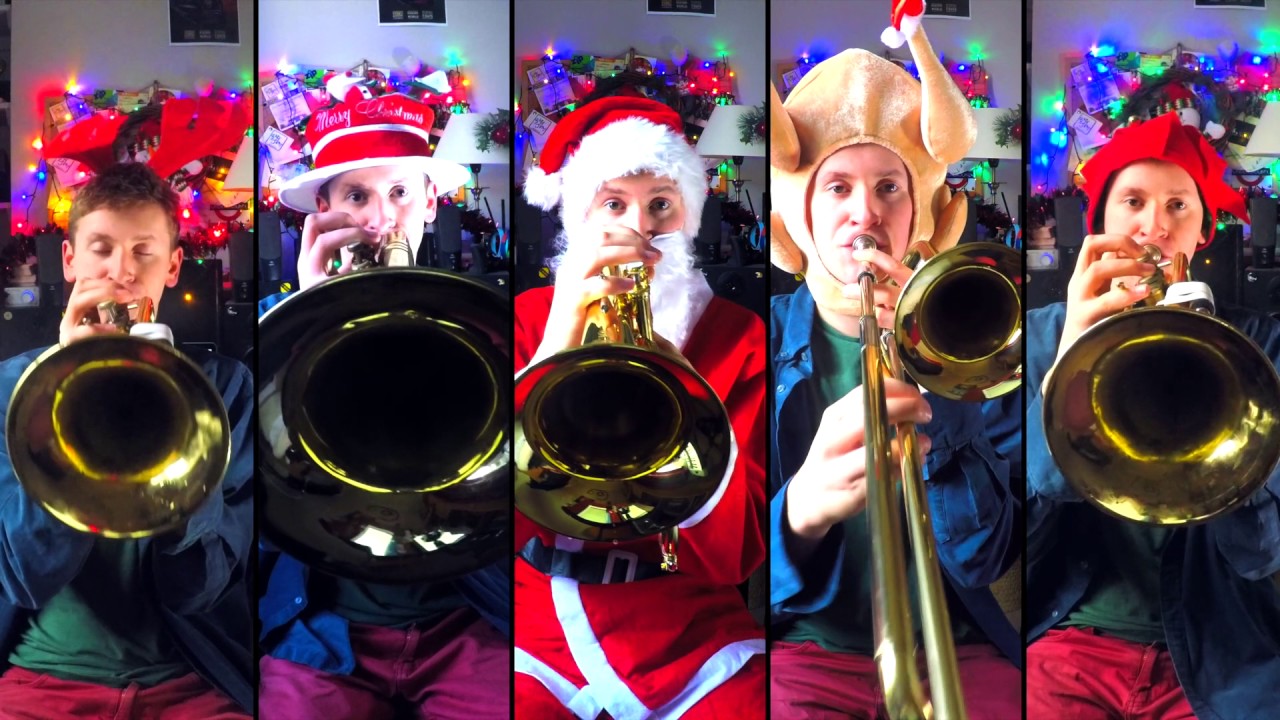 White Christmas Brass Quintet Arrangement with sheet music