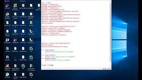 How to make Python gui with  Tkinter||Mouse Click Event in urdu/hindi