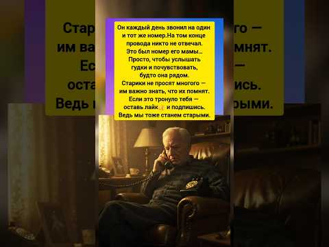 😭Он просто звонил каждый день… Трогательная душевная история из жизни #история #эмоции #тренды