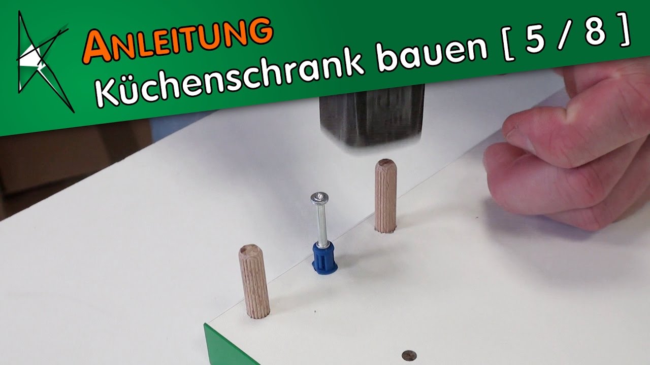 Küchenunterschrank bauen [ 5 / 8 ] - Montage der Korpusteile mit  Verbindungsbeschlägen - YouTube