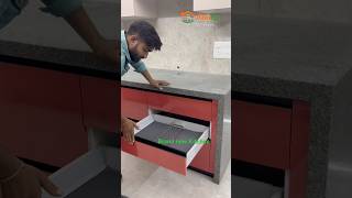 🔥 Modern Modular Kitchen Drawer Design | Smart Storage Ideas #shorts