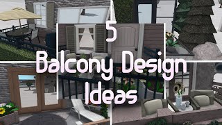 5 Balcony Design Ideas | Welcome to Bloxburg