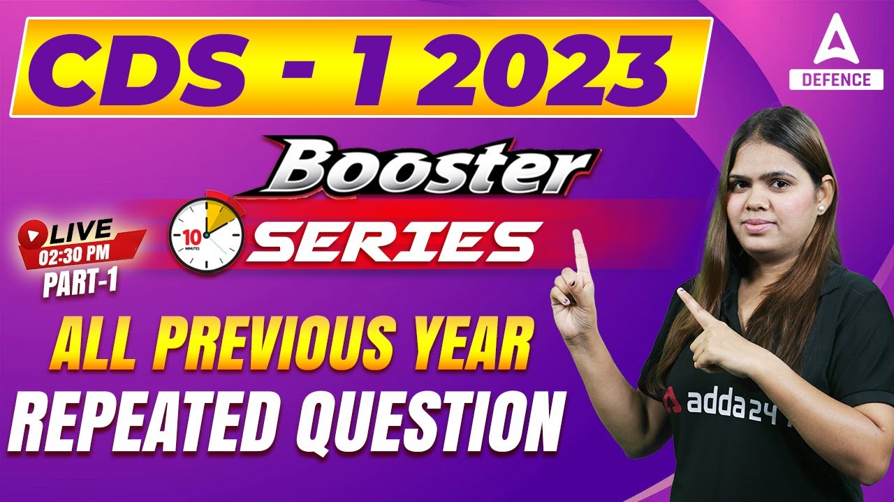 CDS 1 2023 | CDS Science Previous Year Question #part1 | CDS Science ...