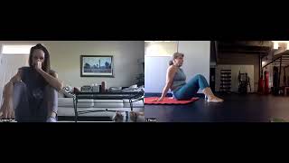 Online group class for spinal strengthening and ELDOA