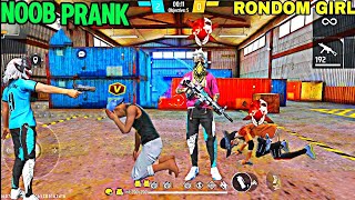 Noob Prank With Random Angry Girl😤 Worldchat Noob Prank 😎Random Girl Kick Me 🤬 Garena Free Fire 🔥