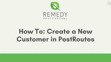 How To Create a Customer Card in PestRoutes